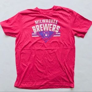 MILWAUKEE BREWERS Youth Pink T-shirt